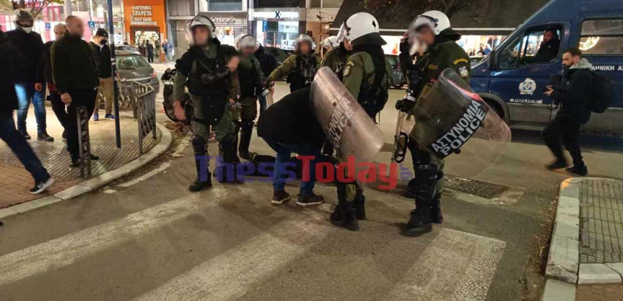 Προσαγωγές στη Θεσσαλονίκη μετά την πορεία για τον Γρηγορόπουλο