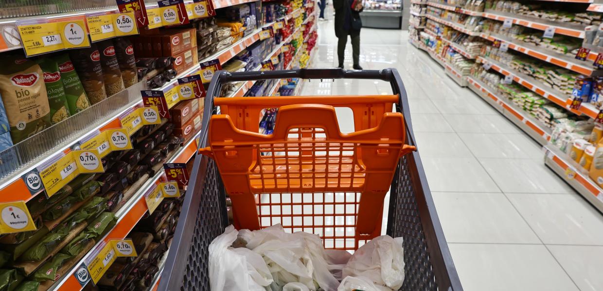 Καρότσι σε σούπερ μάρκετ
