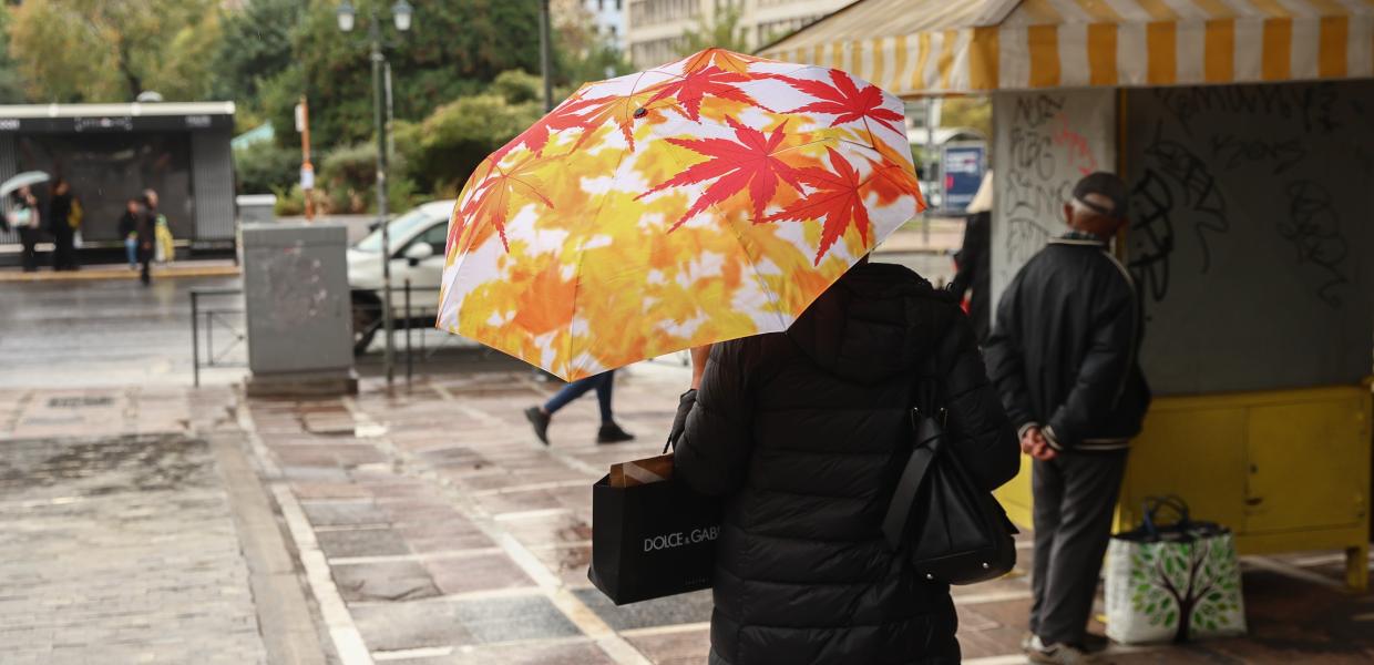 καιρός βροχή ομπρέλα