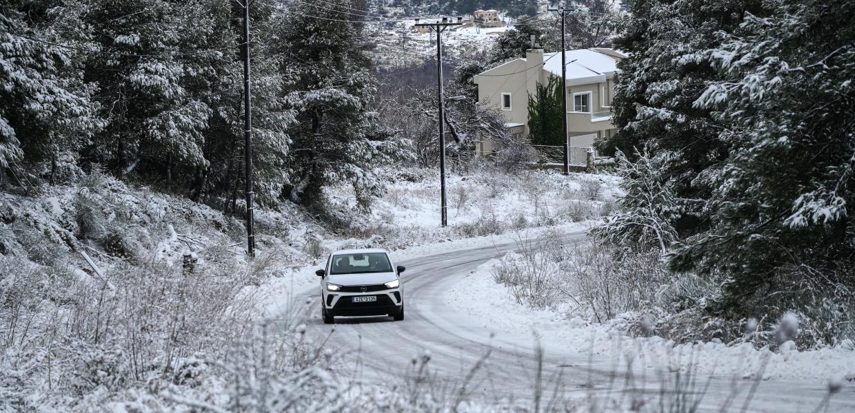 Χιόνι κακοκαιρία χειμώνας