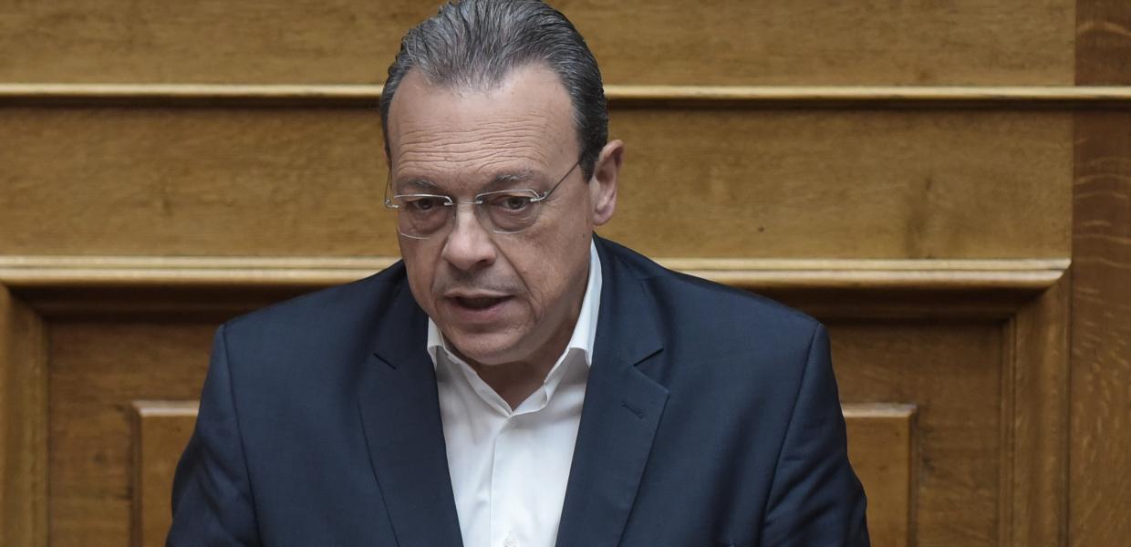 Ο Σωκράτης Φάμελλος στο βήμα της Βουλής