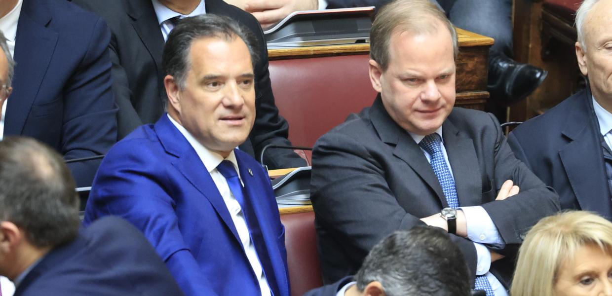 Άδωνις Γεωργιάδης και Κώστας Καραμανλής