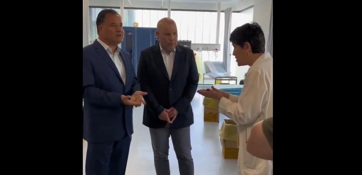 Ο Άδωνις Γεωργιάδης με τη Δέσποινα Τοσονίδου