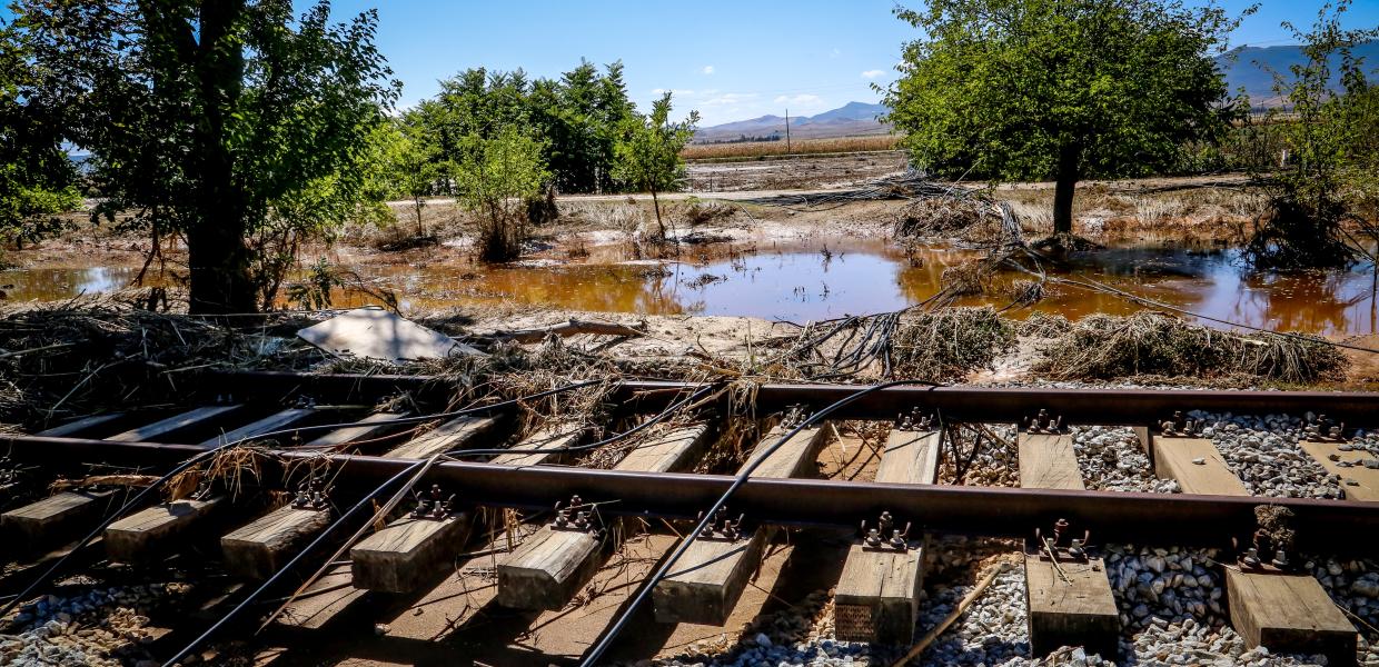 Γραμμές τρένου στη Θεσσαλία