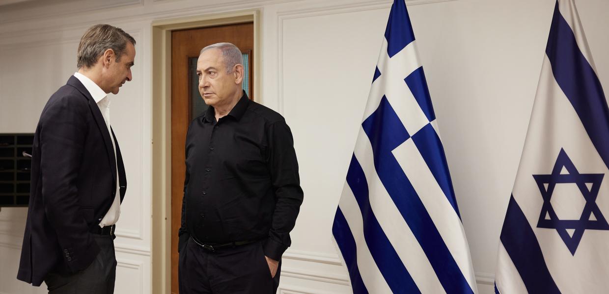 Κυριάκος Μητσοτάκης και Μπενιαμίν Νετανιάχου