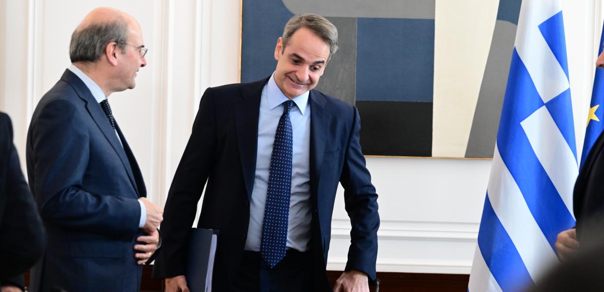 Ο Κυριάκος Μητσοτάκης και ο Κωστής Χατζηδάκης