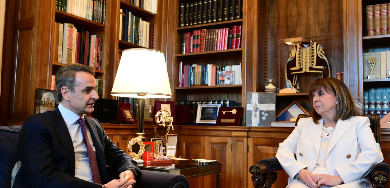 Κυριάκος Μητσοτάκης Κατερίνα Σακελλαροπούλου