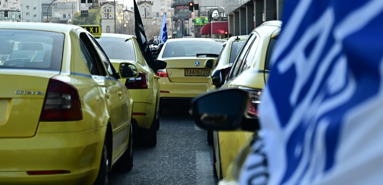 Απεργιακή συγκέντρωση taxi 6