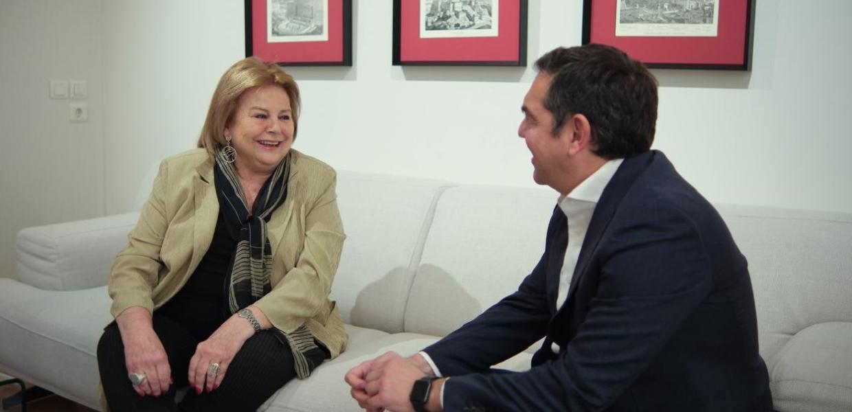 Ο Αλέξης Τσίπρας και η Λούκα Κατσέλη