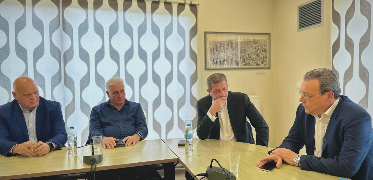 Συνάντηση του προέδρου του ΣΥΡΙΖΑ-ΠΣ, Σωκράτη Φάμελλου, με τη διοίκηση του Εργατοϋπαλληλικού Κέντρου Θεσσαλονίκης
