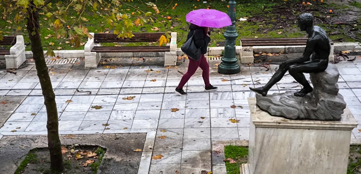 καιρός βροχή καταιγίδα ομπρέλα