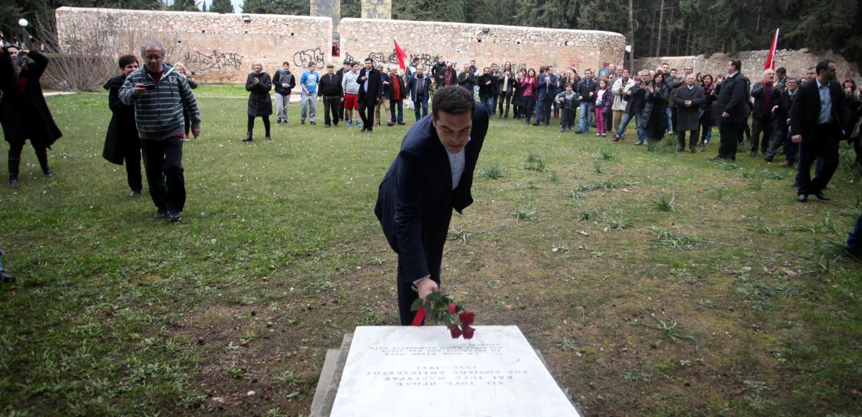 Ο Αλέξης Τσίπρας στο Σκοπευτήριο Καισαριανής