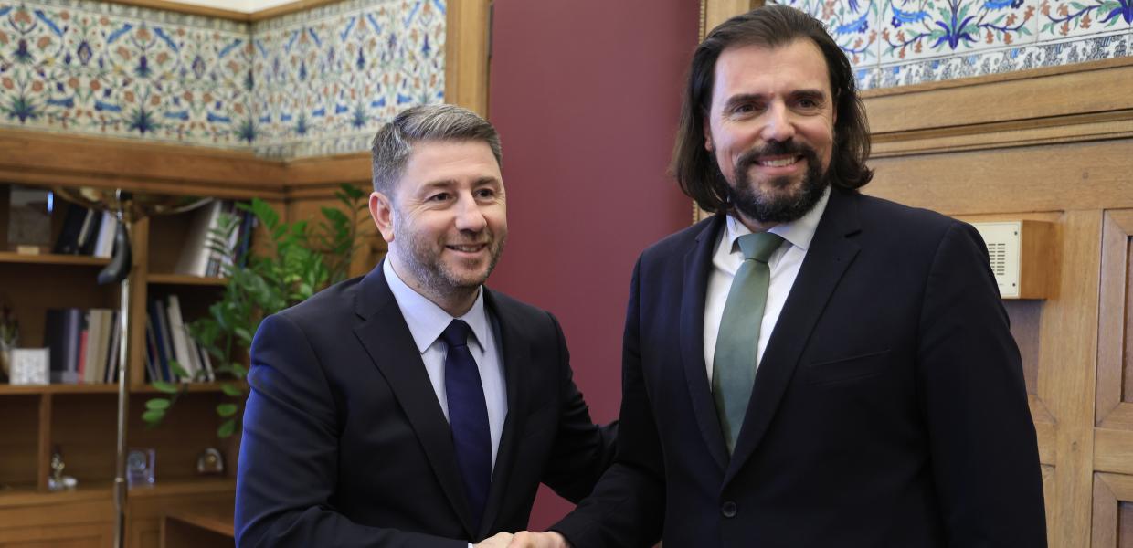 Ο Νίκος Ανδρουλάκης και ο Πέτρος Παππάς