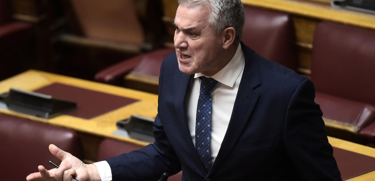 Ο βουλευτής της ΝΔ Δημήτρης Κυριαζίδης στα έδρανα της Βουλής