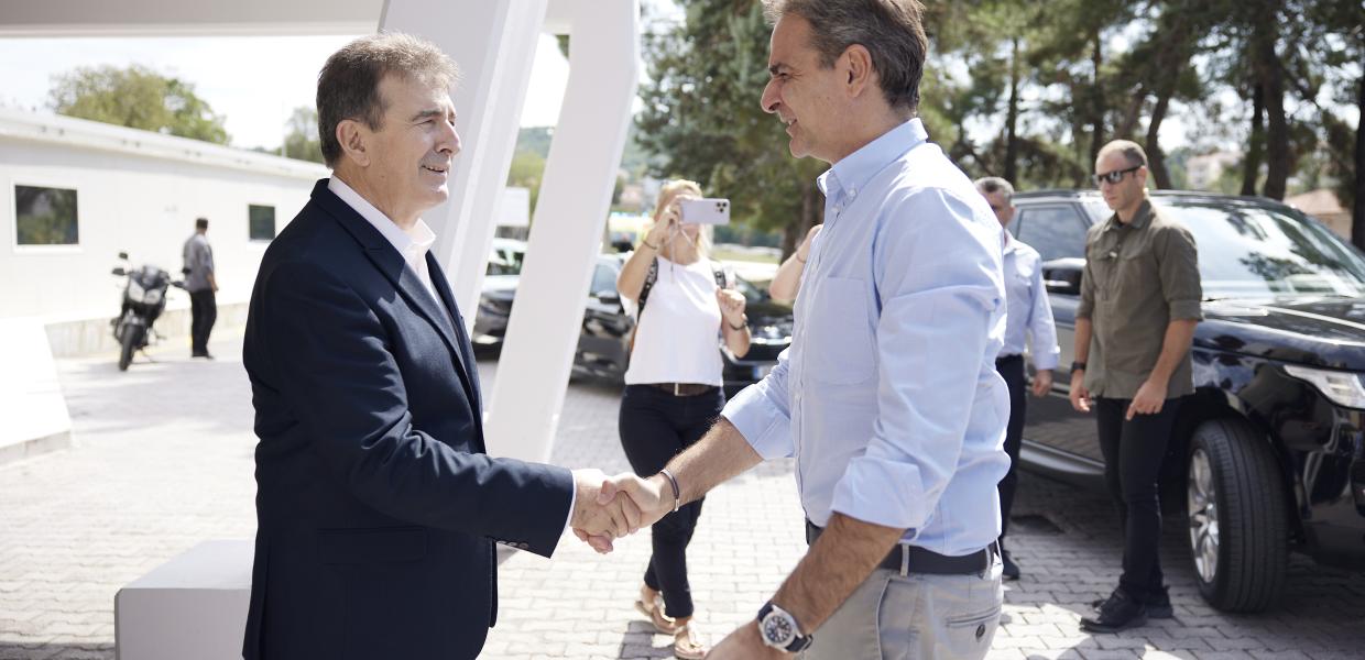 Μιχάλης Χρυσοχοΐδης και Κυριάκος Μητσοτάκης