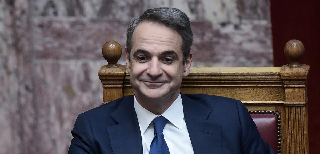 Ο Κυριάκος Μητσοτάκης στη Βουλή