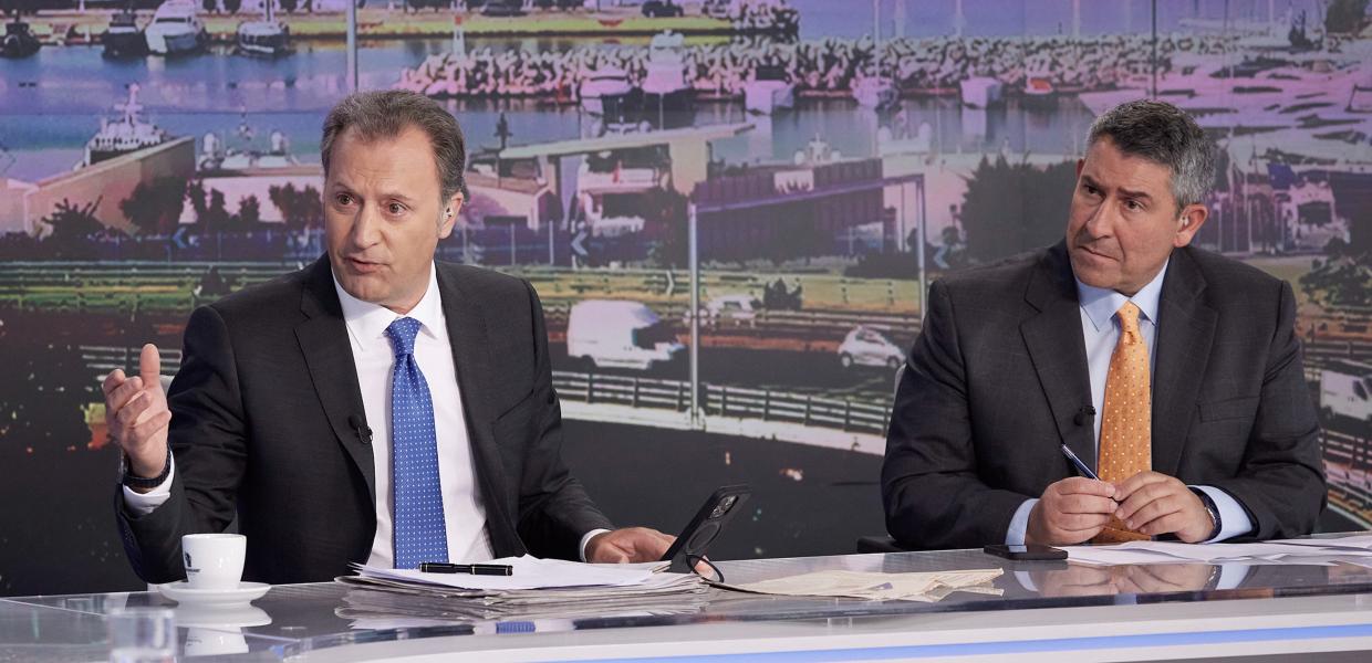 Ο Δημήτρης Οικονόμου και ο Προκόπης Παυλόπουλος