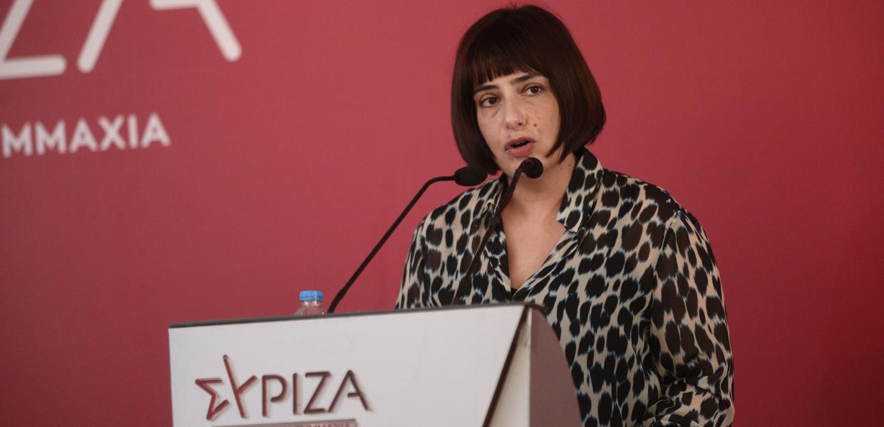 Η Ράνια Σβίγκου σε συνεδρίαση της Κ.Ε. του ΣΥΡΙΖΑ - ΠΣ