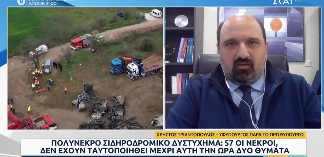 Ο Χρήστος Τριαντόπουλος σε συνέντευξη στον ΣΚΑΪ