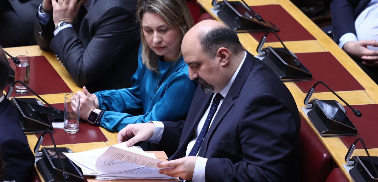 Ο Χρήστος Τριαντόπουλος στη Βουλή