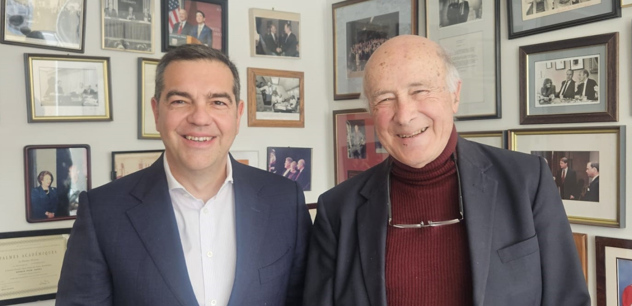 Ο Αλέξης Τσίπρας με τον Joseph Nye