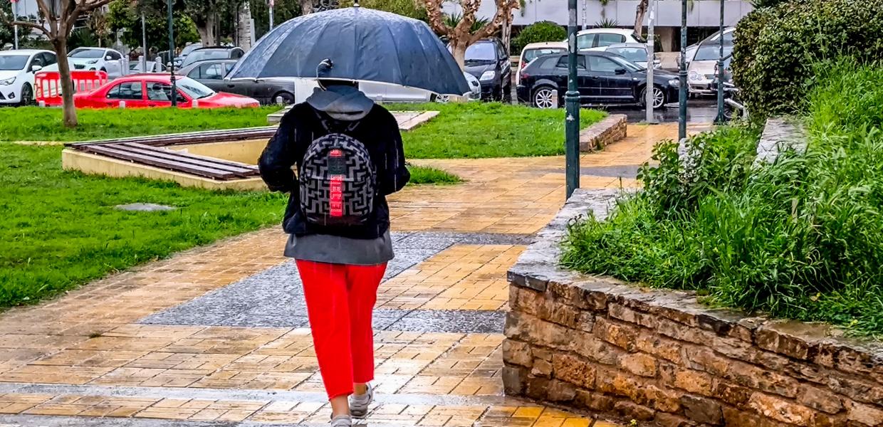 καιρός βροχή ομπρέλα