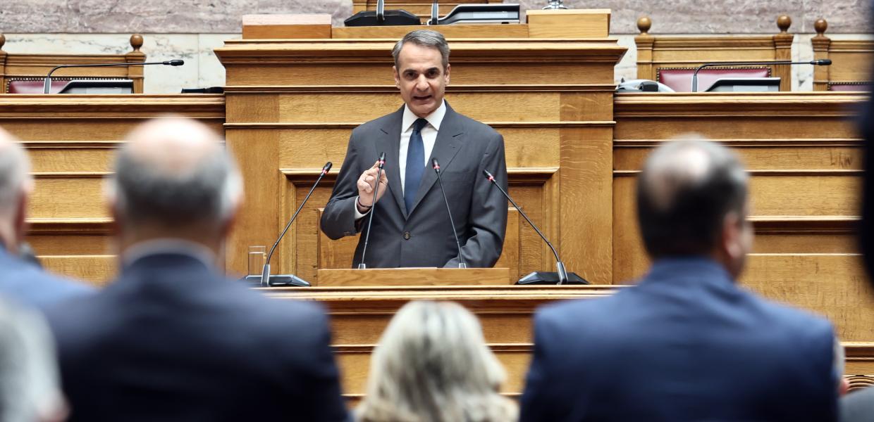 Ο Κυριάκος Μητσοτάκης στην ΚΟ της ΝΔ