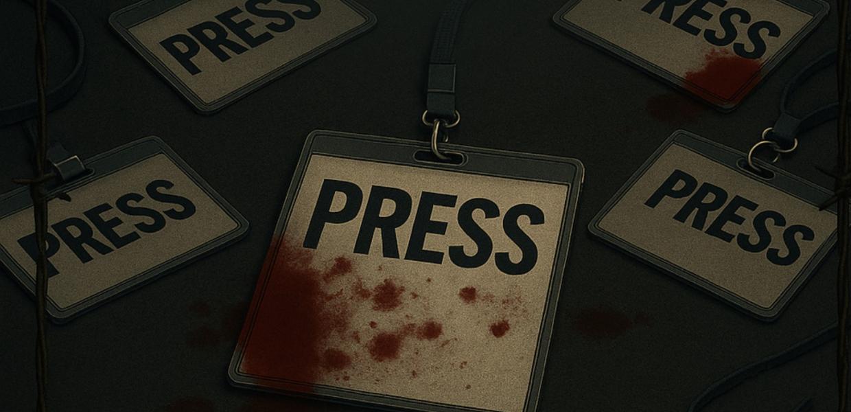 Αφίσα της εκδήλωσης Journalism under Attack