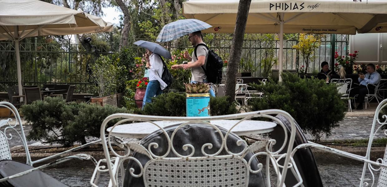 καιρός άνοιξη βροχή