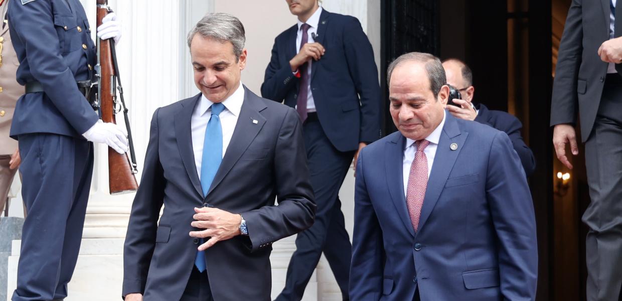 Κυριάκος Μητσοτάκης και Αλ Σίσι
