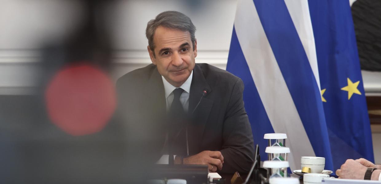 Ο Κυριάκος Μητσοτάκης στο υπουργικό συμβούλιο