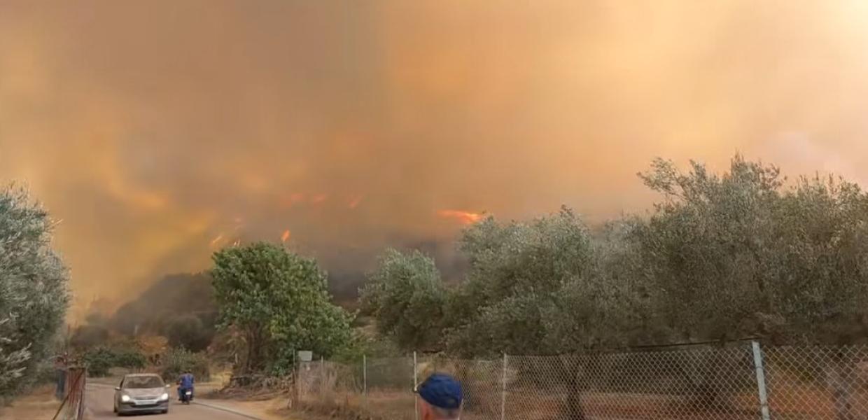 Φωτιά στη Μονεμβασιά