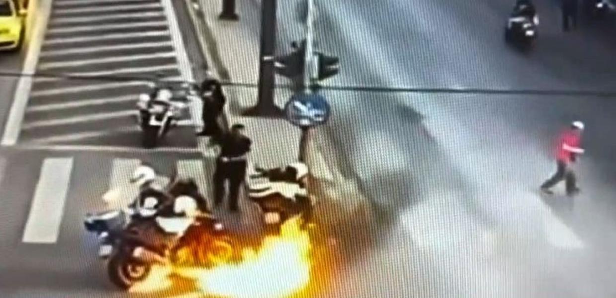 Επίθεση με μολότφ κατά αστυνομικών στην λεωφόρο Κηφισίας
