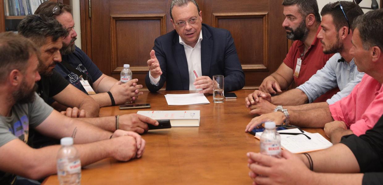 Συνάντηση του προέδρου του ΣΥΡΙΖΑ-ΠΣ, Σωκράτη Φάμελλου με κτηνοτρόφους
