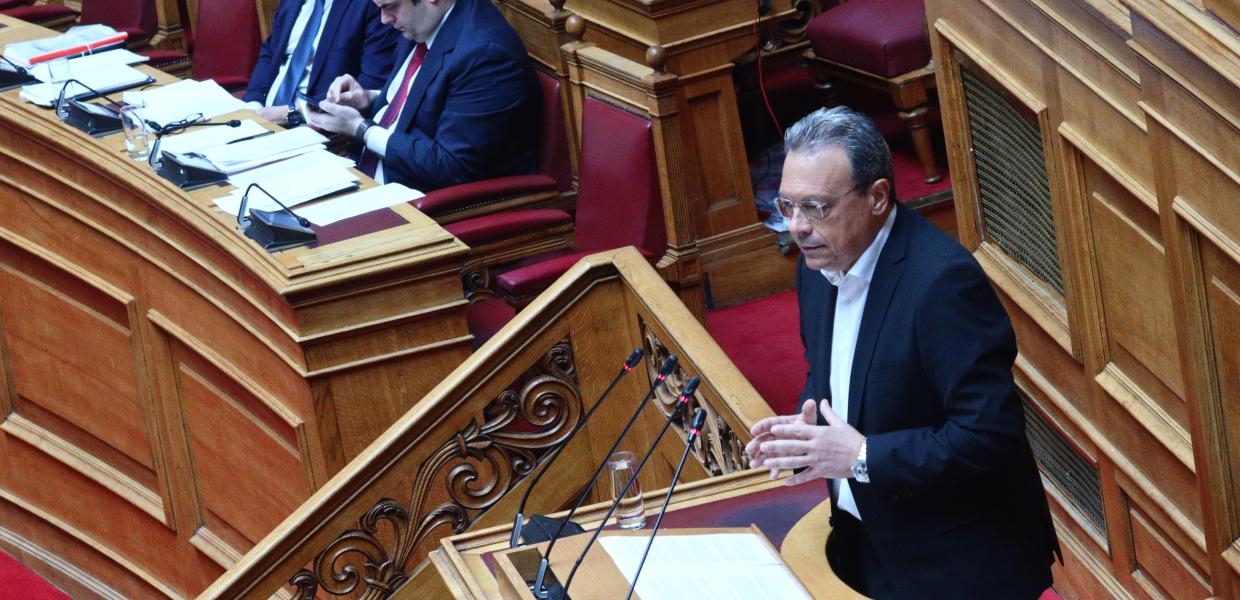 Ο Σωκράτης Φάμελλος στη Βουλή