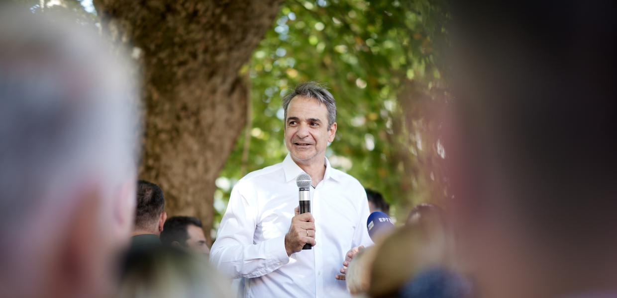 Επίσκεψη του Κυριάκου Μητσοτάκη στο νομό Ευρυτανίας: στο Καρπενήσι και τη Φουρνά