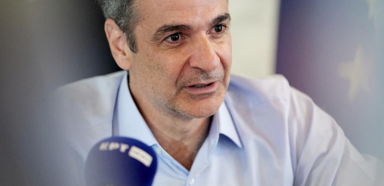 Ο Κυριάκος Μητσοτάκης στην Σκιάθο