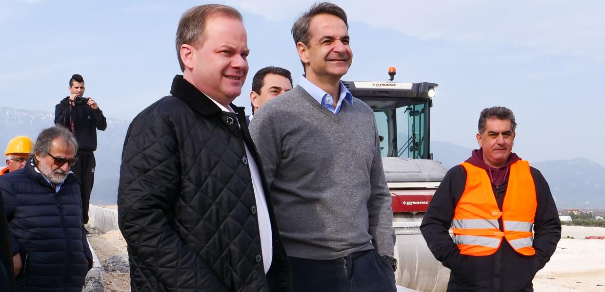 Ο Κυριάκος Μητσοτάκης και ο Κώστας Αχ. Καραμανλής