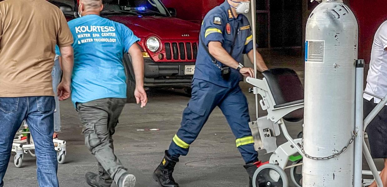 Πυρκαγιά σε υπόγειο χώρο του νοσοκομείου Άγιος Ανδρέας στη Πάτρα 