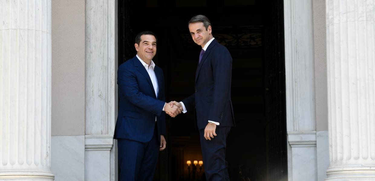 Αλέξης Τσίπρας και Κυριάκος Μητσοτάκης
