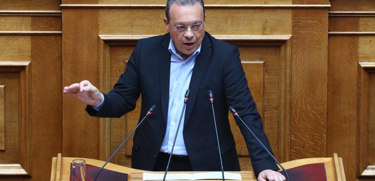 Ο Σωκράτης Φάμελλος πρόεδρος του ΣΥΡΙΖΑ - ΠΣ σε συζήτηση στην Ολομέλεια της Βουλής