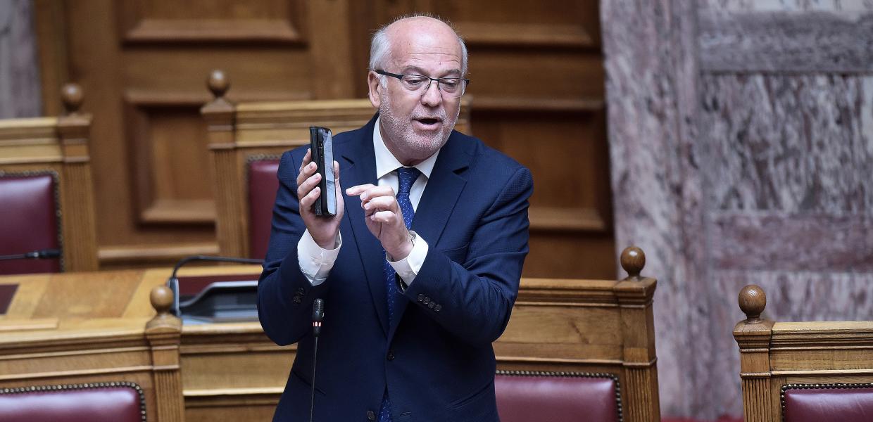 Ο Γιώργος Φλωρίδης στη Βουλή