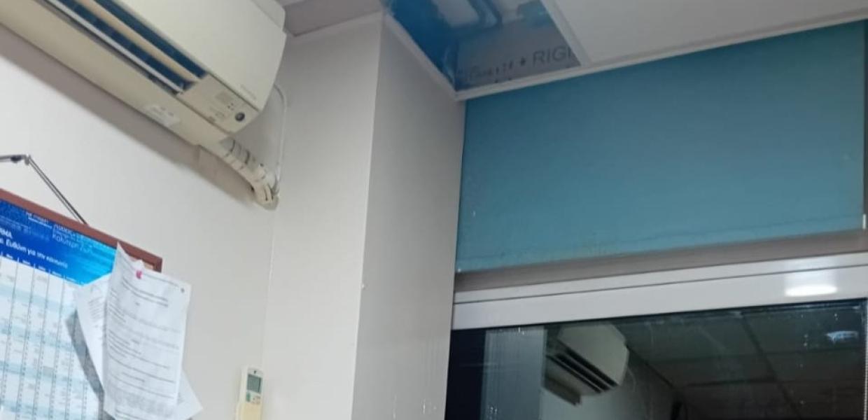 Πτώση ψευδοροφής στο Γεννηματάς