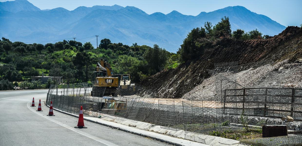 Δρόμος Λευκάδα εργοτάξιο
