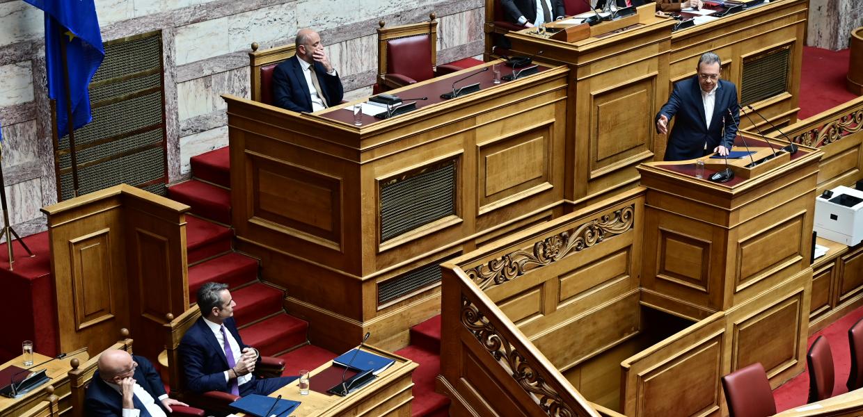 Ο Σωκράτης Φάμελλος στη Βουλή
