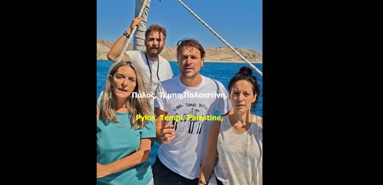 Τα μέλη της ελληνικής αποστολής του Global Sumud Flotilla