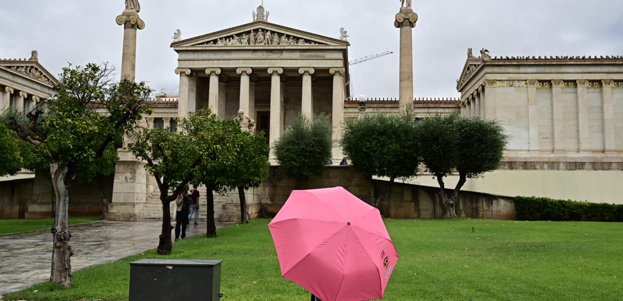 καιρός βροχή καταιγίδα ομπρέλα
