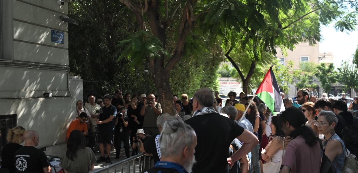 Συνέντευξη Τύπου και παράσταση διαμαρτυρίας έξω από το ΥΠΕΞ για το Global Sumud Flotilla