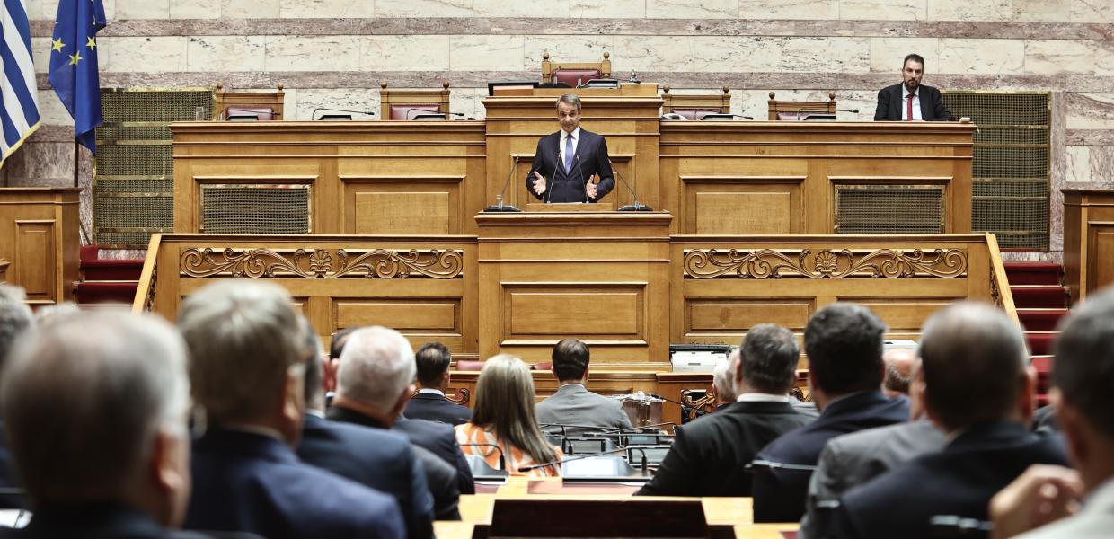 Ο Κυριάκος Μητσοτάκης στην ΚΟ της ΝΔ