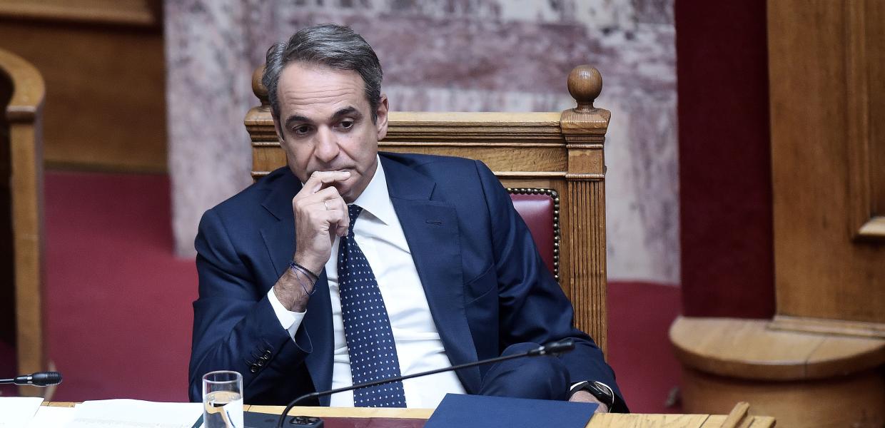 Ο Κυριάκος Μητσοτάκης στη Βουλή